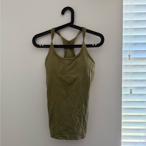 lululemon athletica Olive Green Tank Top